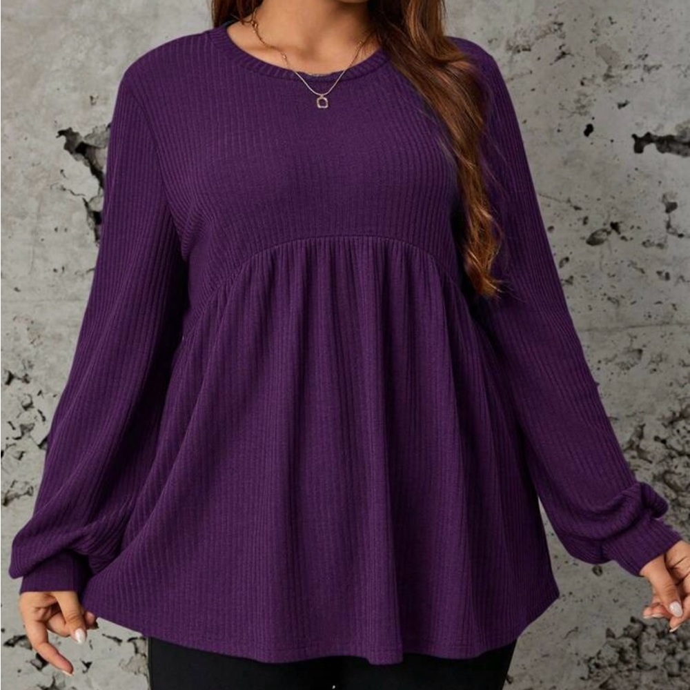 SHEIN Purple Sweater